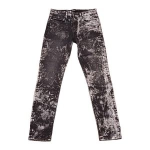 Hudson Black and Silver Nico Super Skinny Jeans Size 26